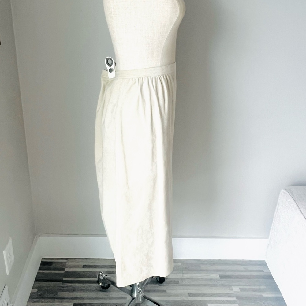 Vintage 1970s / 80s Abe Schrader Cream Suede Suit - image 8